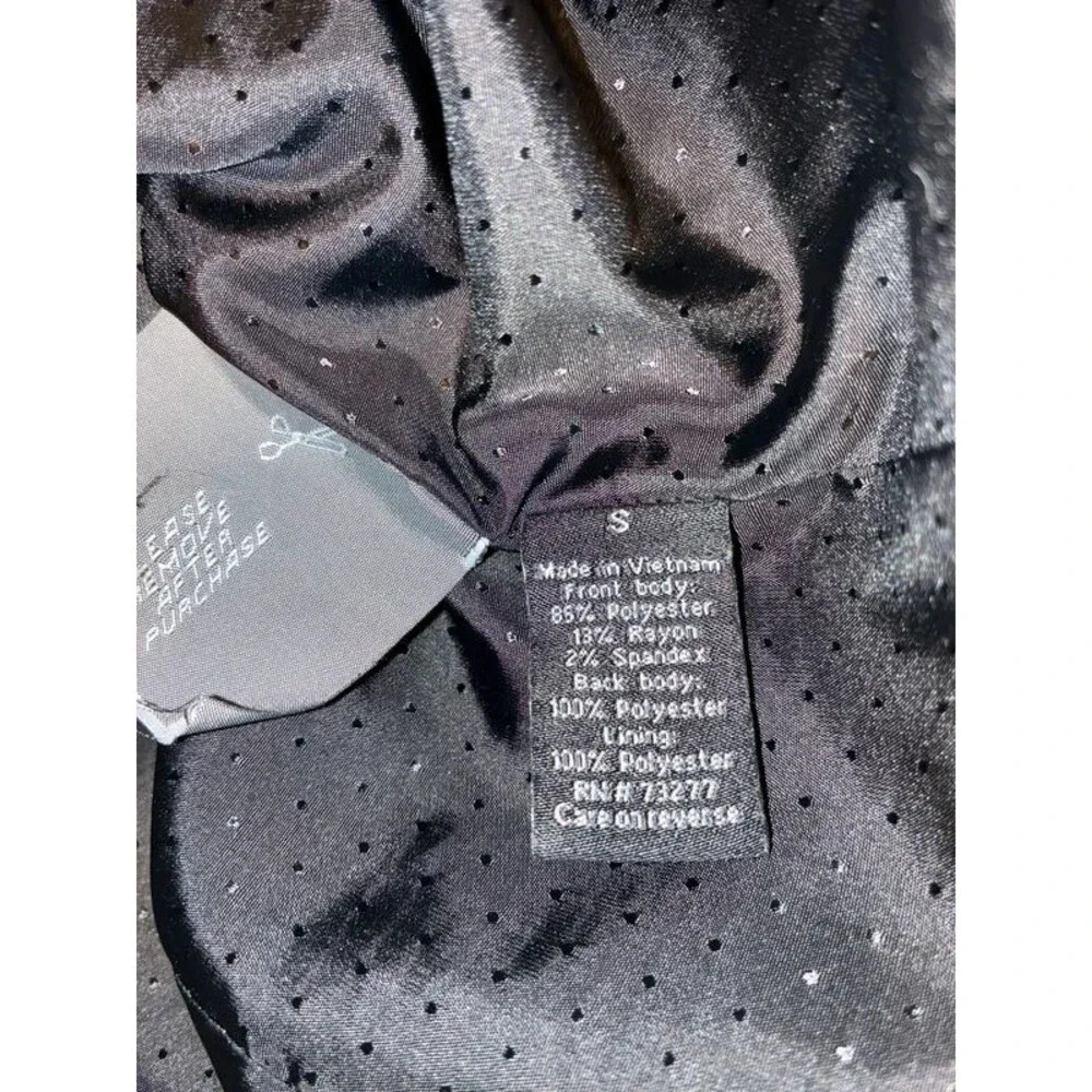 Apt 9 Mens Suit Vest Waistcoat Gray Micro Pattern Houndstooth Plaid Formal Small